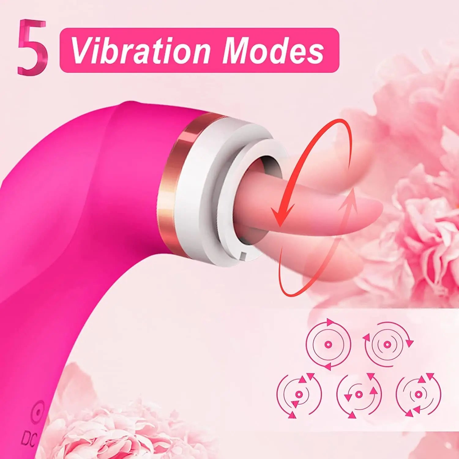 Pink Lady Clitoral Sucking Vibrator Sex Toys with 8 Sucking and 5 Licking Vibrator Sweetstoy