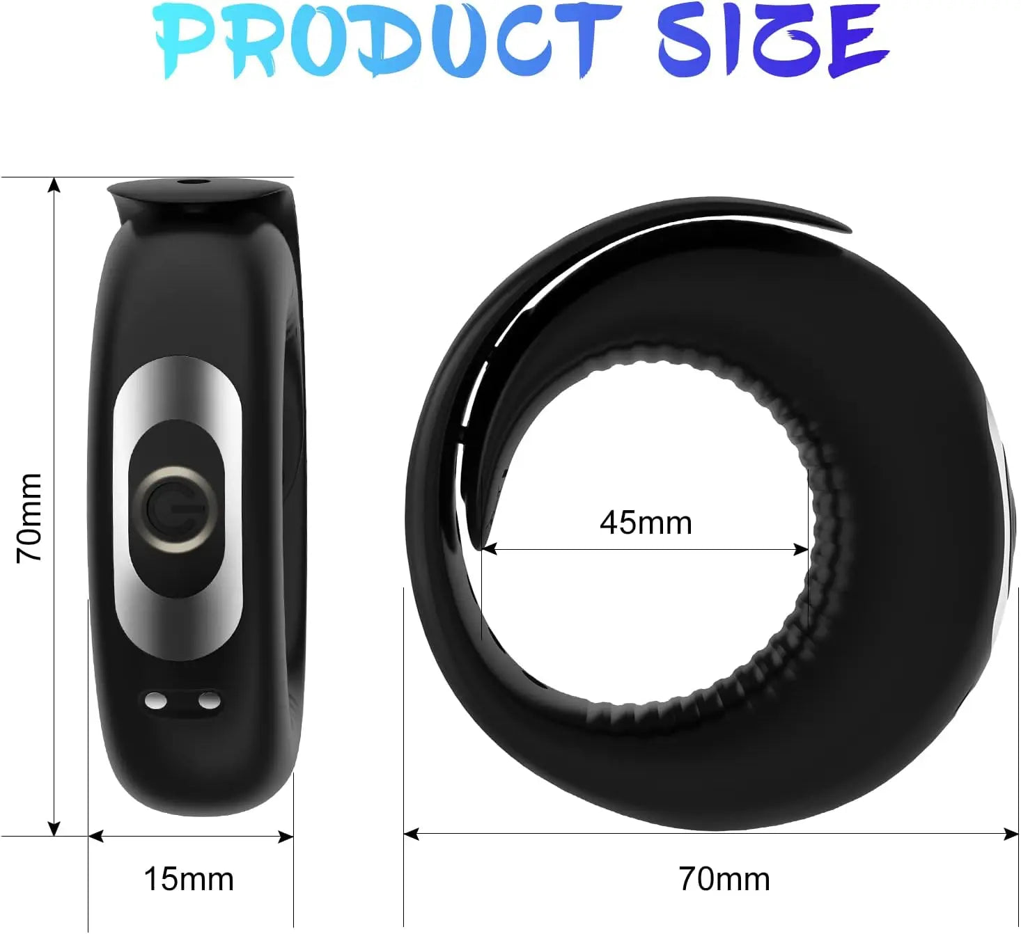 Vibrating Penis Ring with Adjustable Buckle Sweetstoy