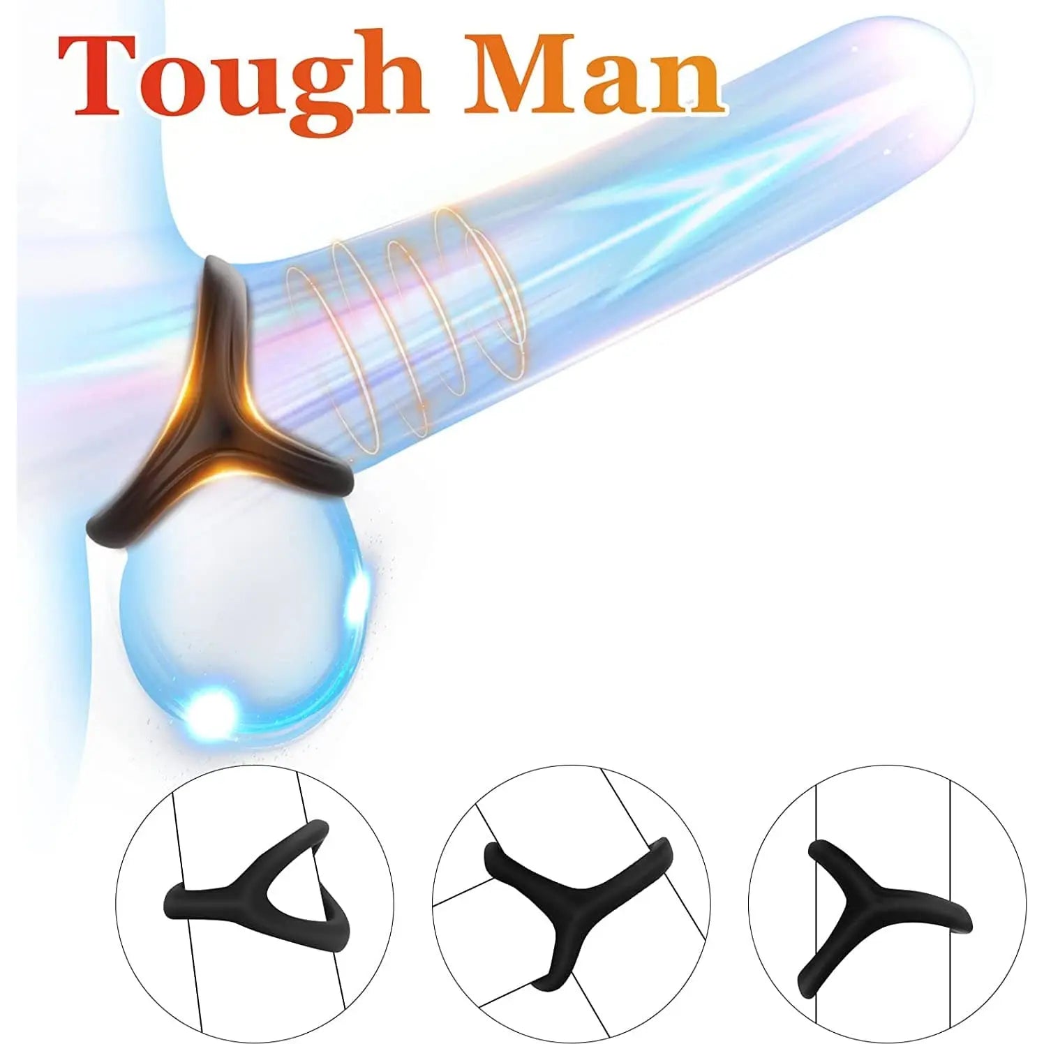 3 in 1 super soft and flexible male penis ring enlargement device Sweetstoy