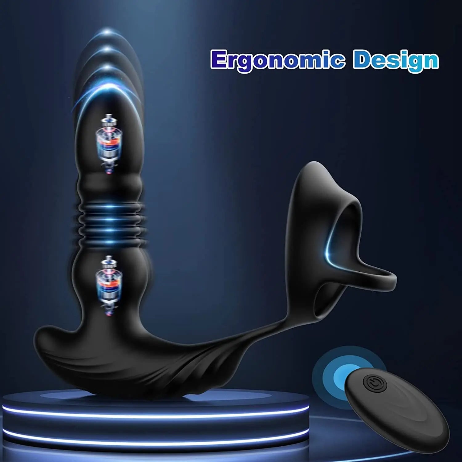 9 insertion and vibration modes prostate massager with cock ring, app and remote control anal sex toy Sweetstoy