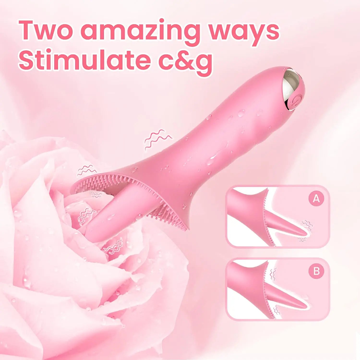 Clitoral Tongue Lick Vibrator with 10 Vibration Modes Sweetstoy