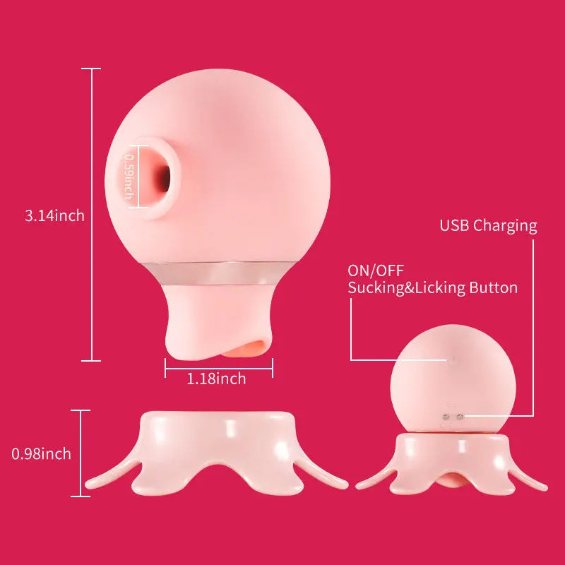 Lolita-Electric 7 Sucking&Licking Baby Octopus Stimulator For Beginner Sweetstoy