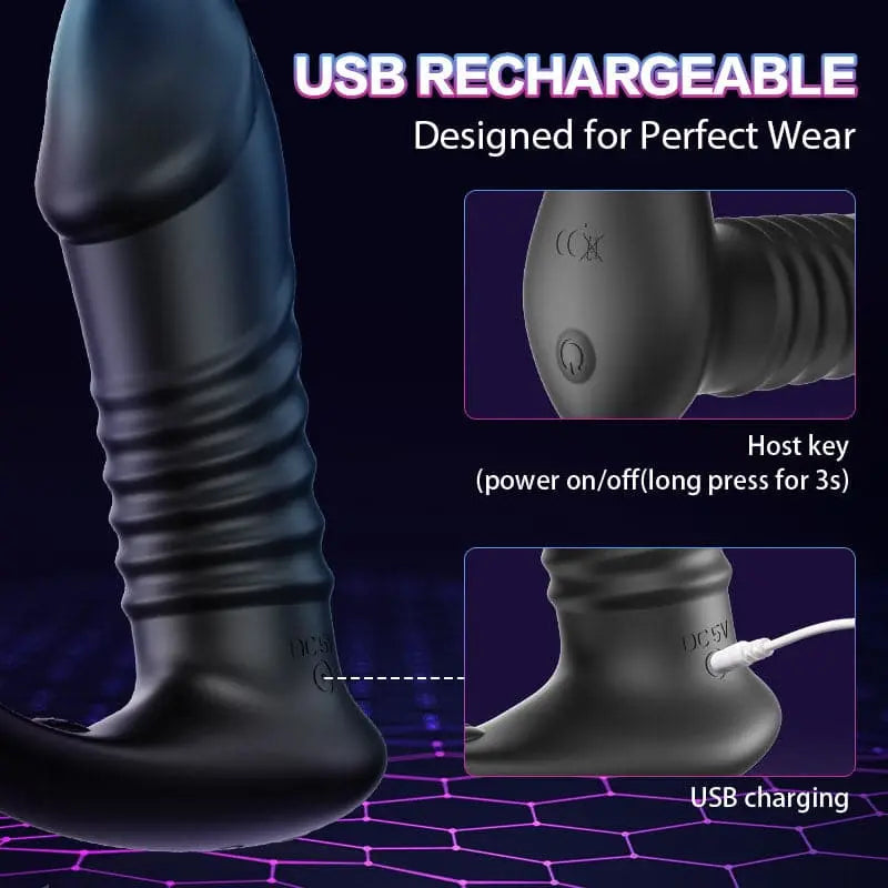 Vibrating Prostate Massager With Penis Ring —— Triple Stimulation Sweetstoy