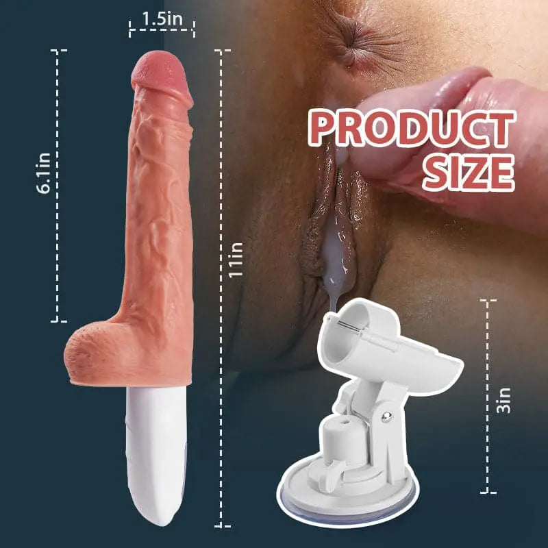 Cal-8 Thrusting Rotating Vibrating Multi-angle Heating Remote Control Sex Machine Sweetstoy