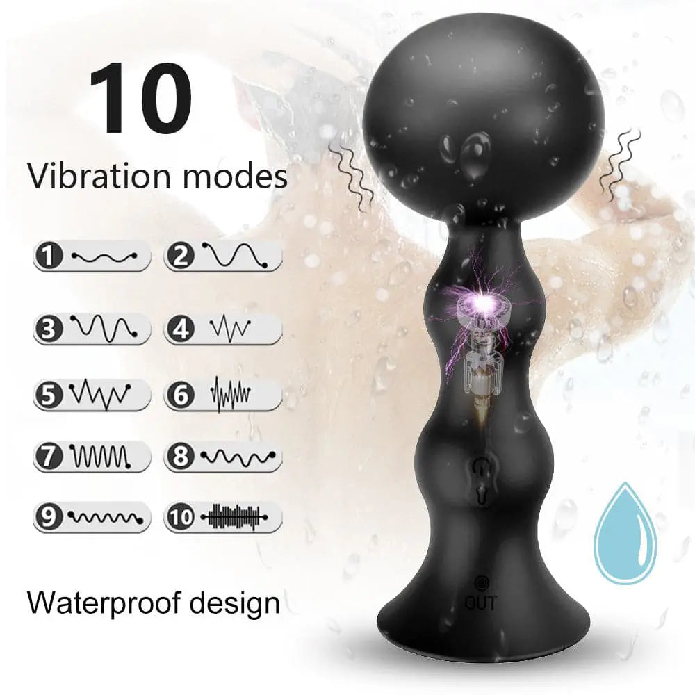 Wireless remote control electric telescopic prostate massager - inflatable Sweetstoy