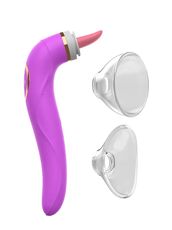 Big Size Tongue Licking Triple Stimulation Vibrator Sweetstoy