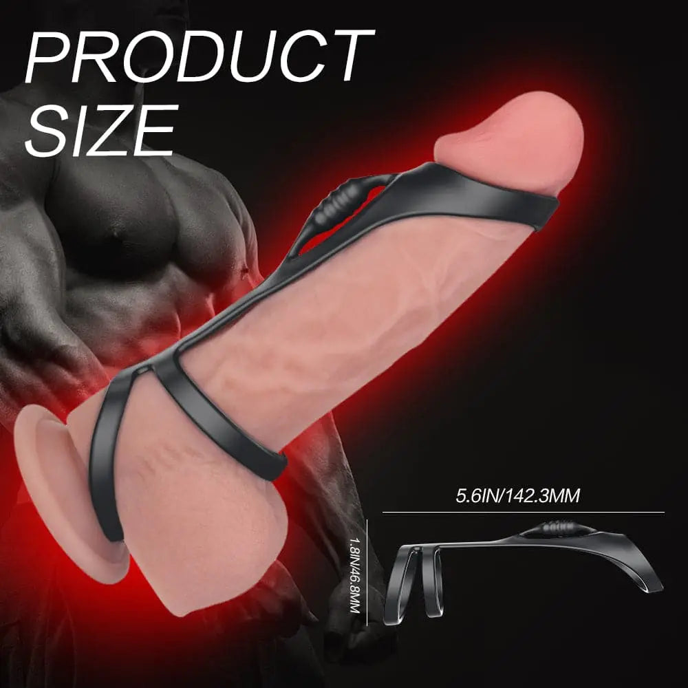 High-stretch three-ring G-spot stimulation penis ring Sweetstoy