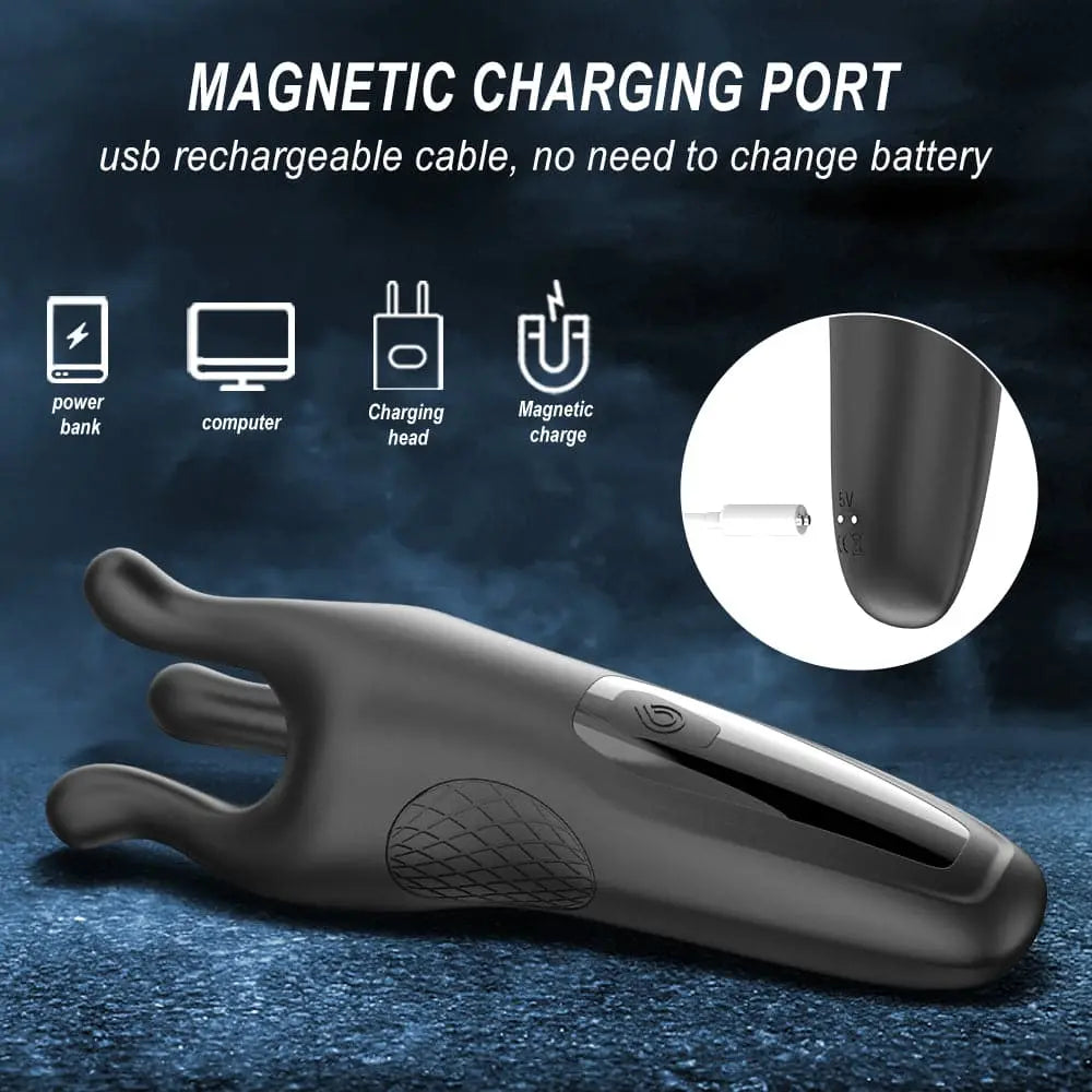 Octopus - glans massager 10 vibrating & beating Sweetstoy