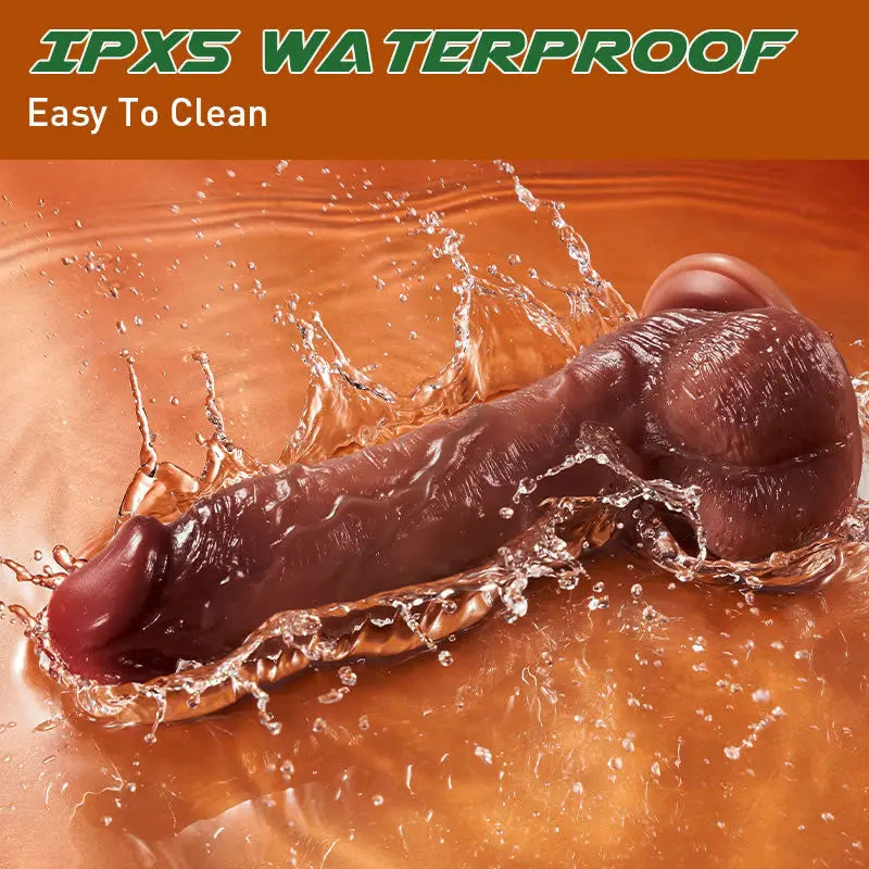 Wald Vibrating 3 Telescoping Swinging Lifelike Dildo Vibrator 8.86 INCH Sweetstoy