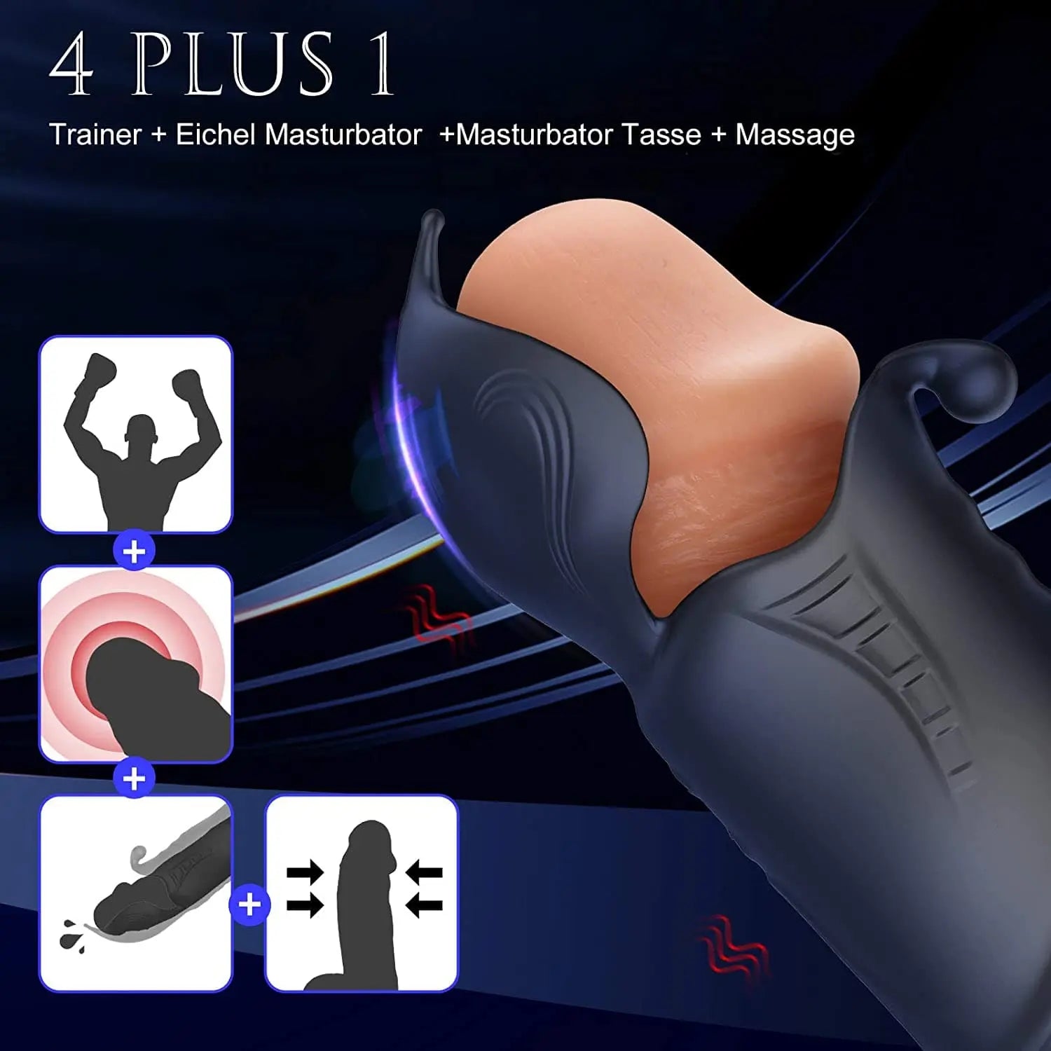 2 in 1 package model glans massager Sweetstoy