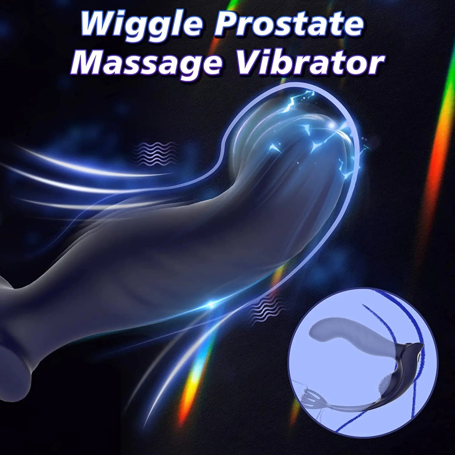 3 in 1 Vibrating Butt Plug Anal Vibrator with Dual Penis Rings Sweetstoy