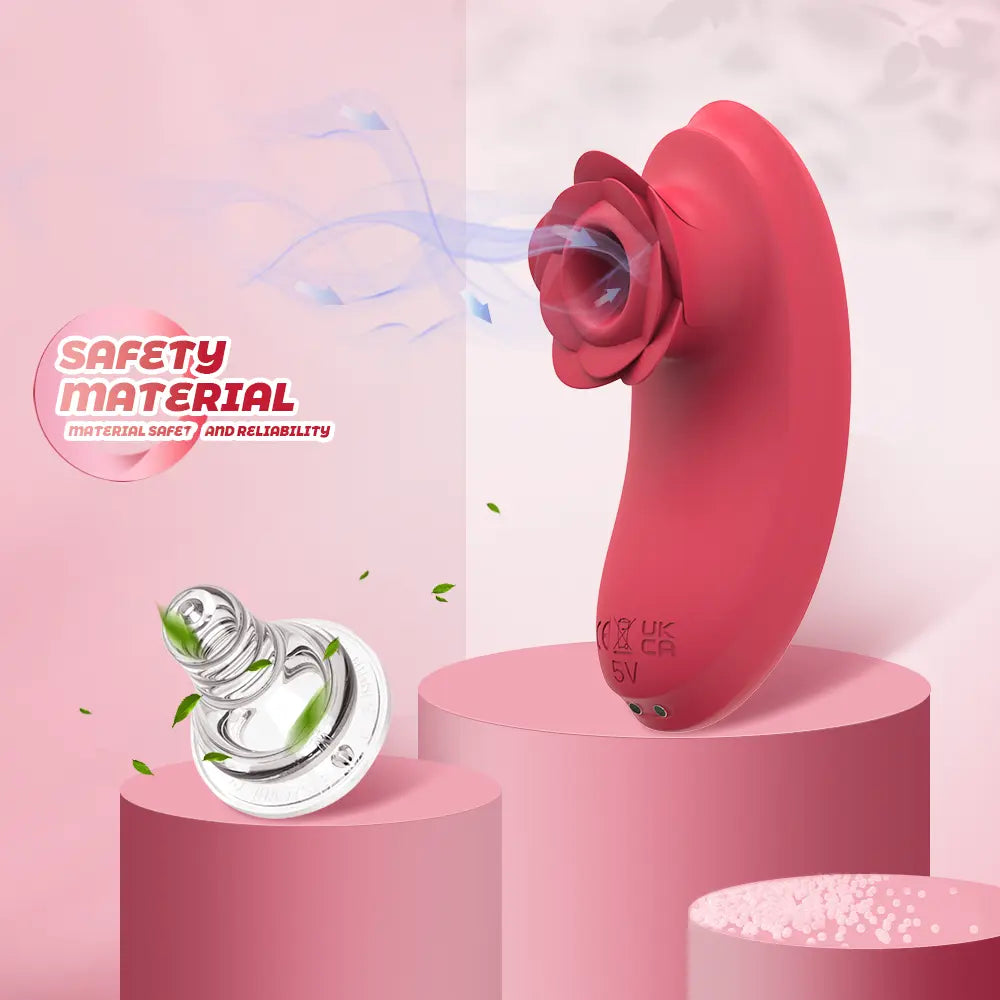 9 Modes Sucking Magnetic Rechargeable Waterproof Silicone Massager Sweetstoy