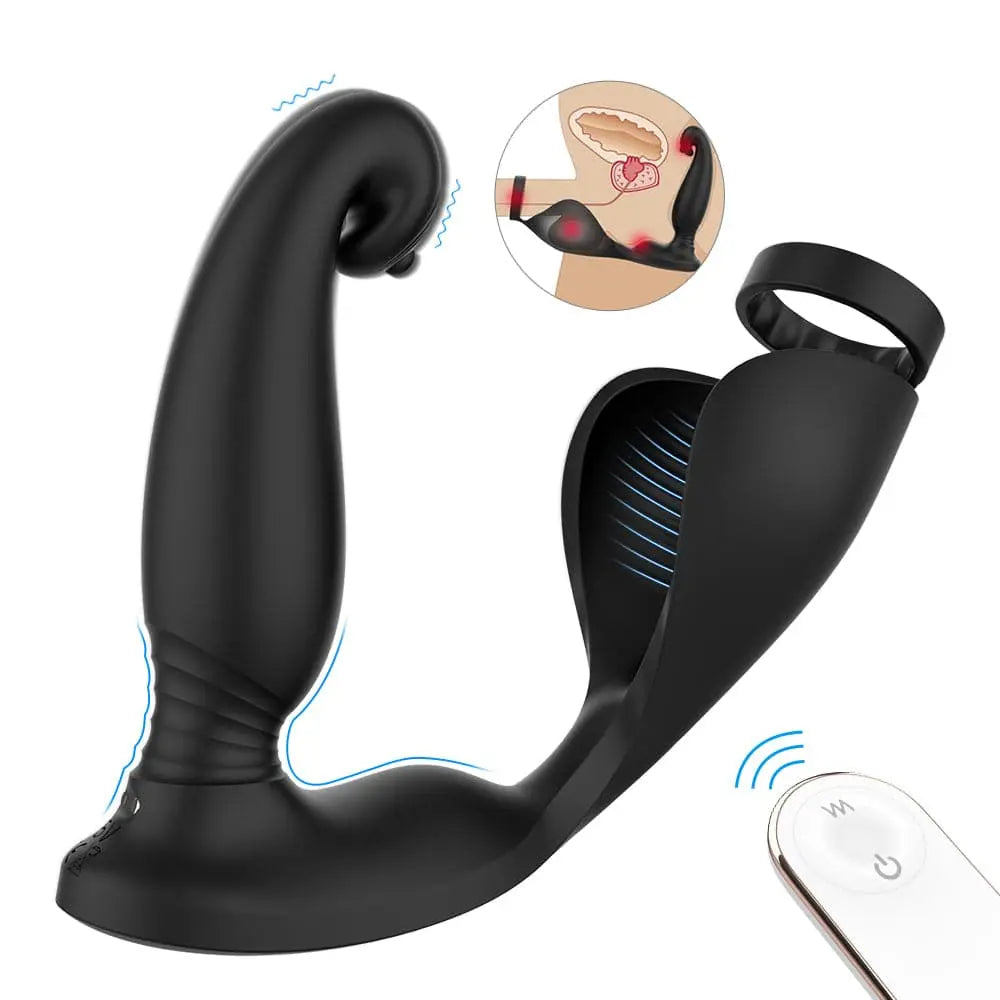 2-in-1 Waterproof Male Prostate Massager - Vibrating Sweetstoy