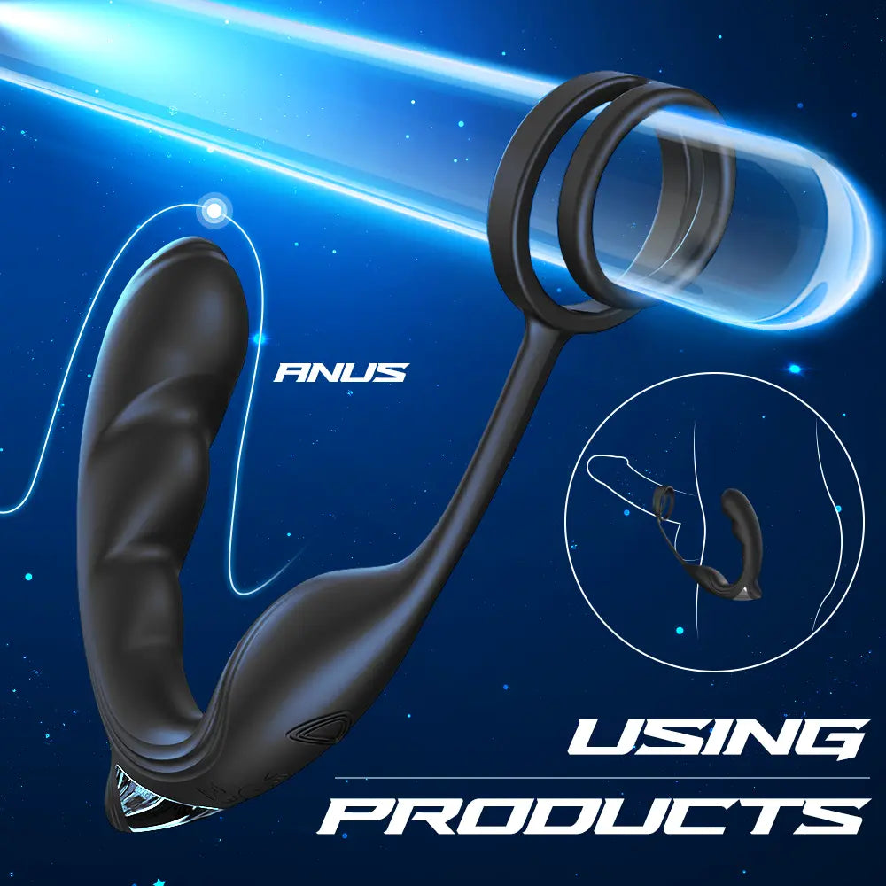 9 kinds of vibration mode lock fine ring prostate vibrator Sweetstoy