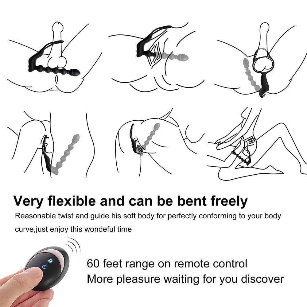 Multi-anal bead stretching anal massager Sweetstoy