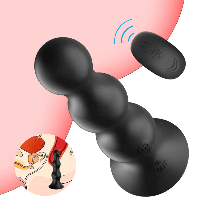 Wireless remote control electric telescopic prostate massager - inflatable Sweetstoy