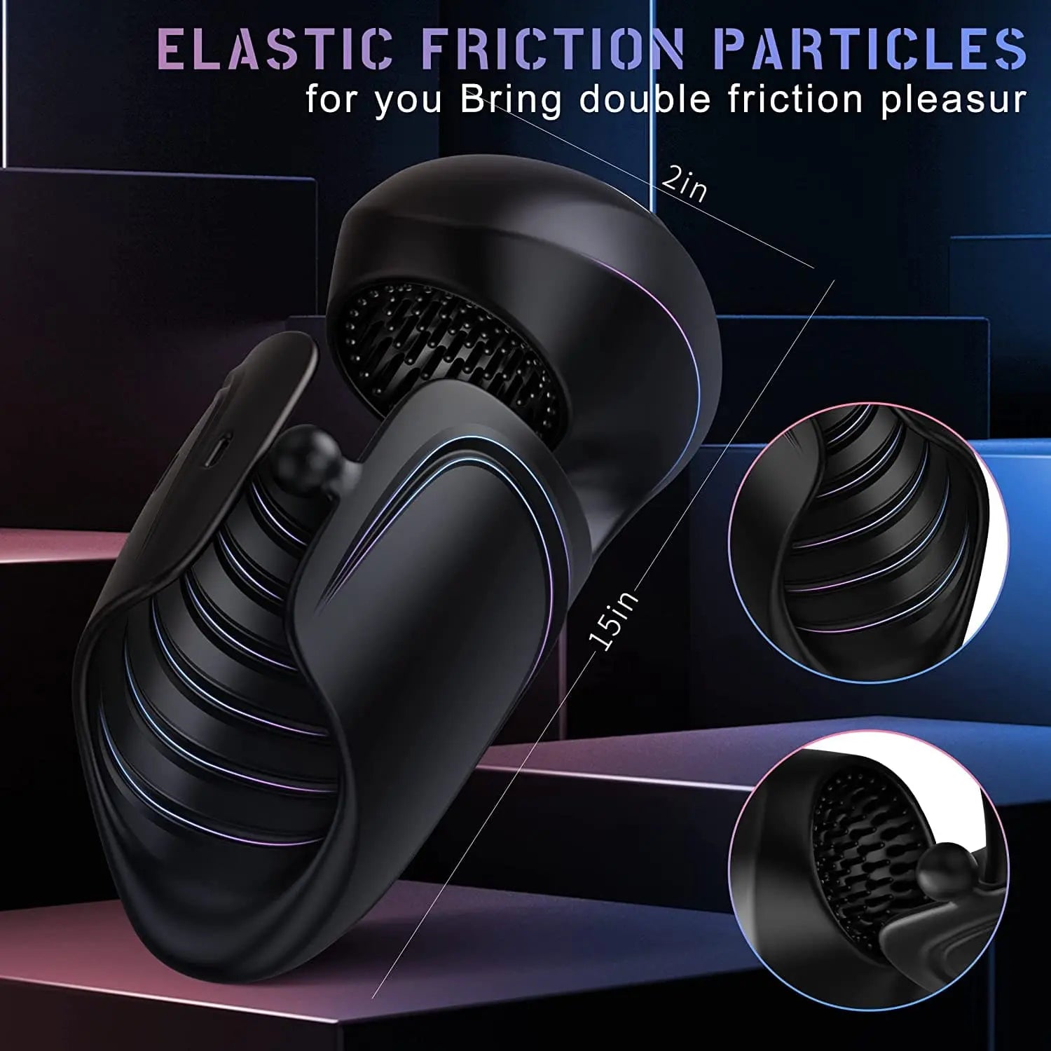 10 kinds of vibration pat mode penis glans trainer male masturbator Sweetstoy