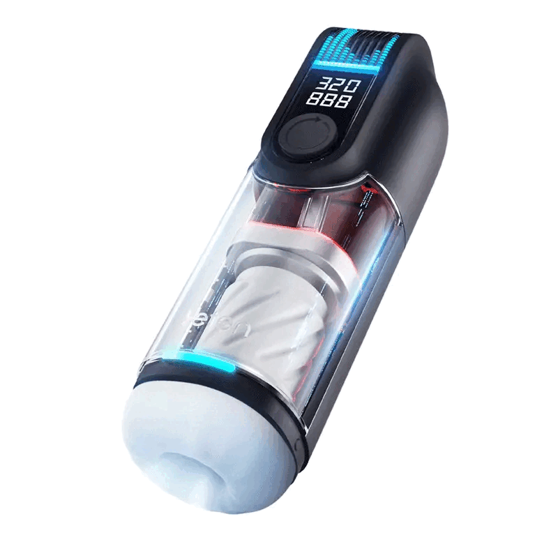 LETEN Intelligent Auto  Penis Stroker Dual Heating 9 Voice and Scene Male Masturbator Sweetstoy