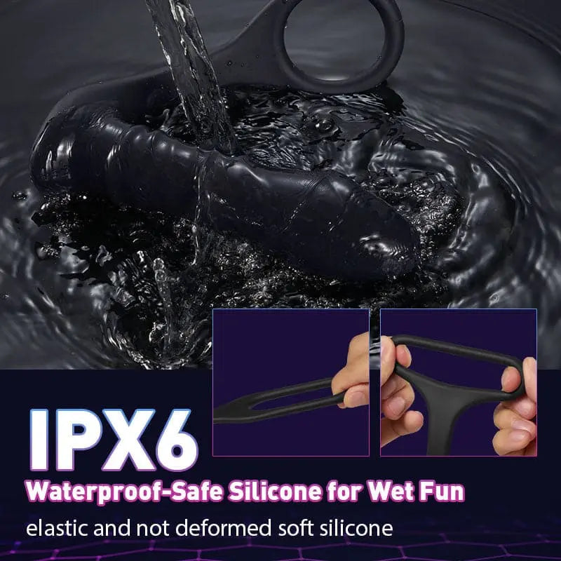 Vibrating Prostate Massager With Penis Ring —— Triple Stimulation Sweetstoy