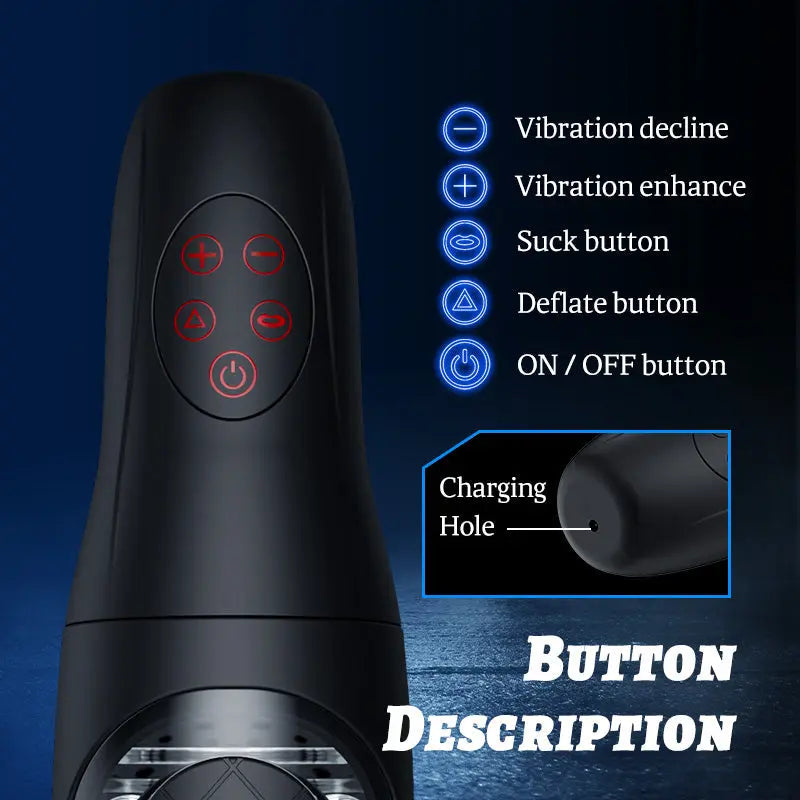 ROGUE - Pressure Plate Removable Sucking Vibrating Handheld Masturbation Cup Sweetstoy