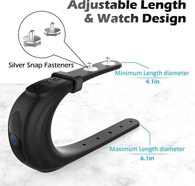 Masako - Rechargeable Watch Design Vibrate Penis Ring None