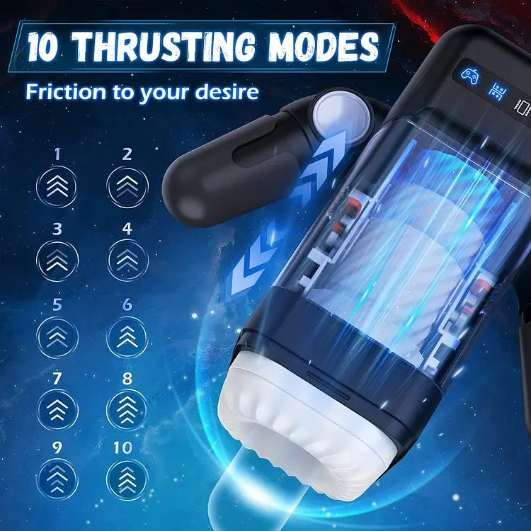 Game Cup - Thrust Vibration Masturbator Cup With Heating Function Sweetstoy