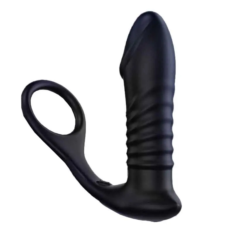 Vibrating Prostate Massager With Penis Ring —— Triple Stimulation Sweetstoy