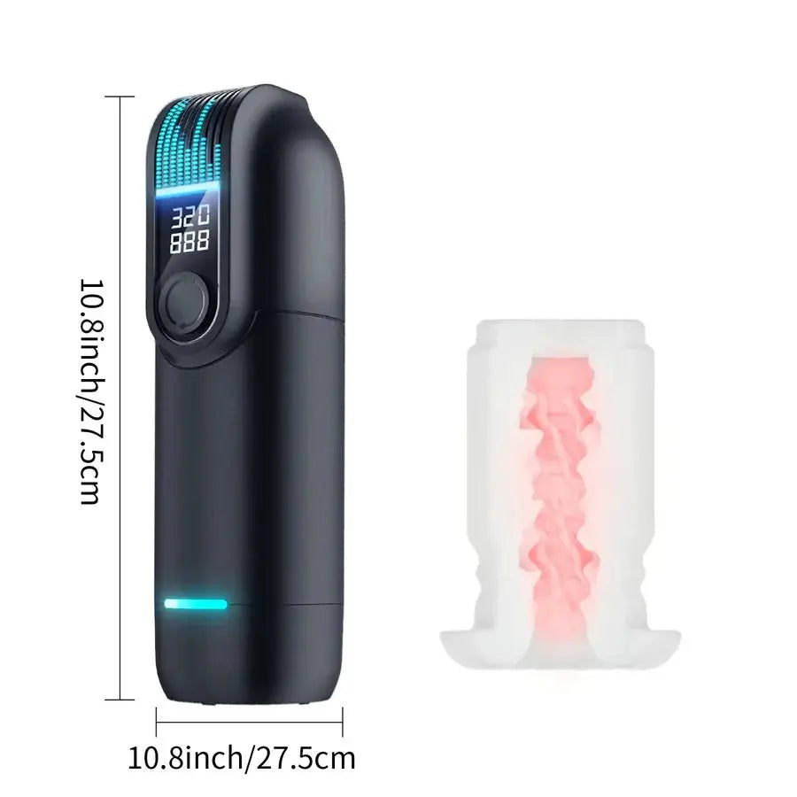 LETEN Intelligent Auto  Penis Stroker Dual Heating 9 Voice and Scene Male Masturbator Sweetstoy