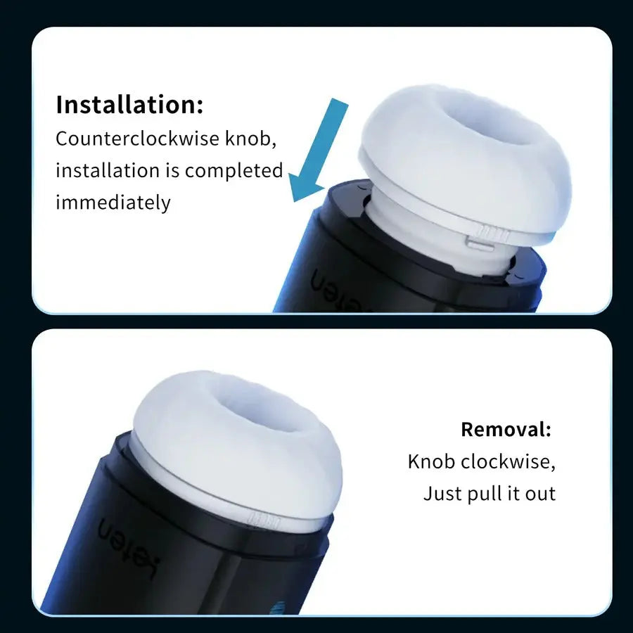 LETEN Intelligent Auto  Penis Stroker Dual Heating 9 Voice and Scene Male Masturbator Sweetstoy