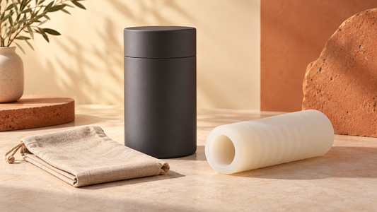 Illustrative unbranded case, removable sleeve and storage pouch; not the named product
