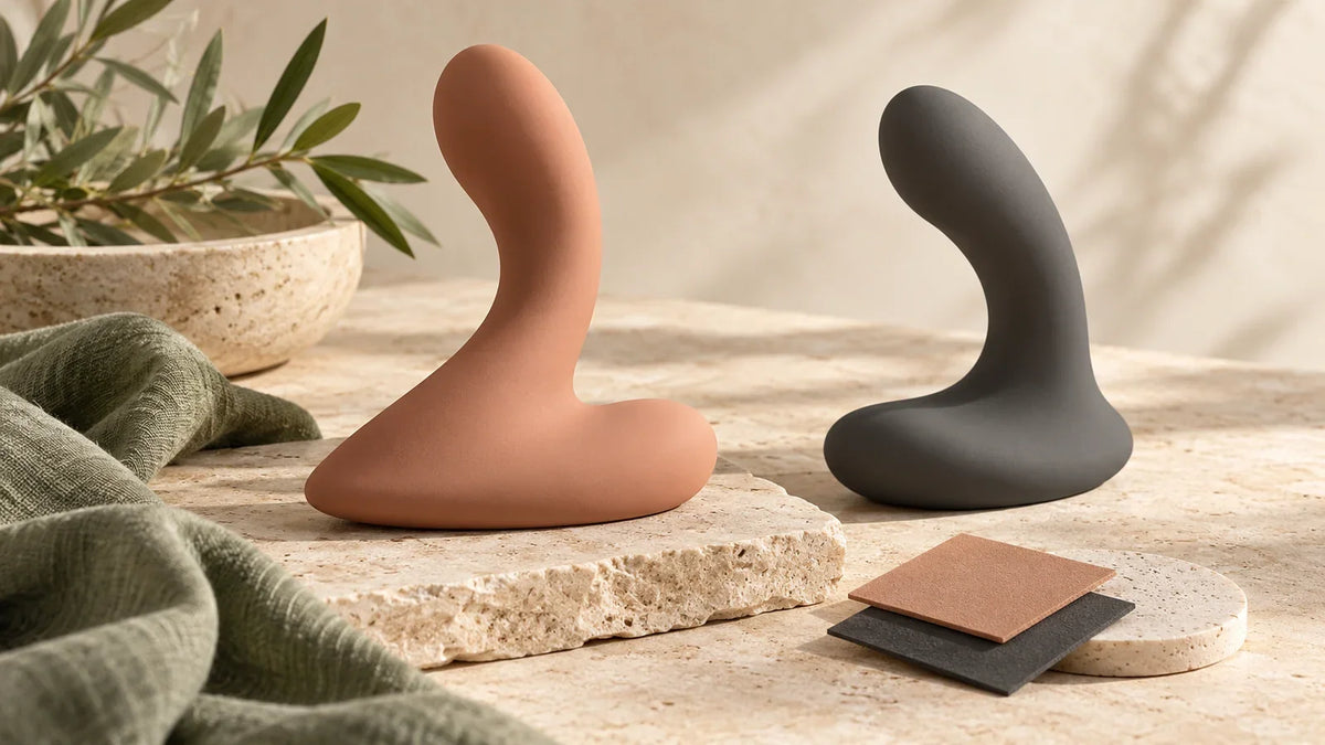 Generic silicone wellness shapes shown as a category illustration, not photographs of specific products