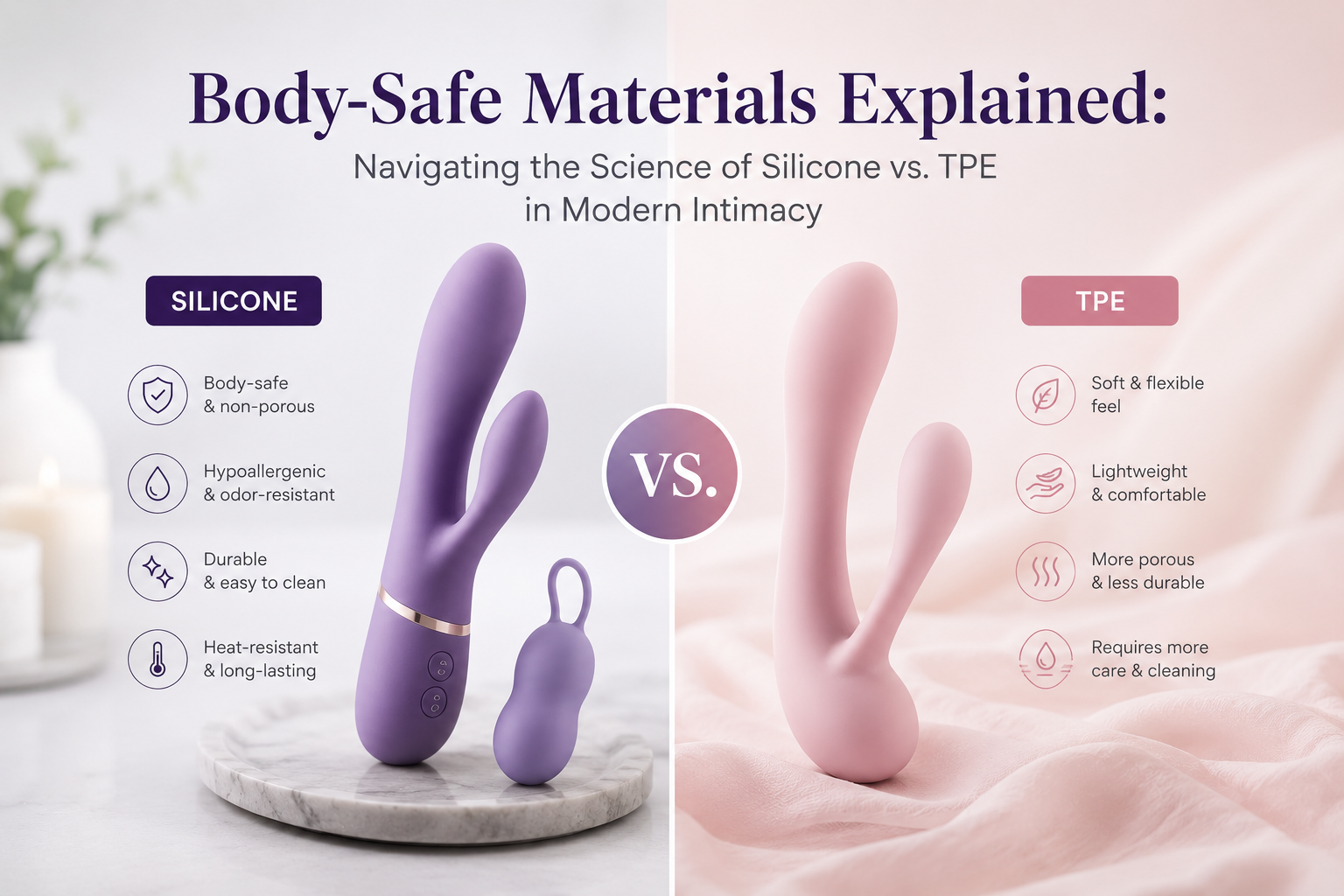 Body-Safe Materials Explained: Navigating the Science of Silicone vs. TPE in Modern Intimacy