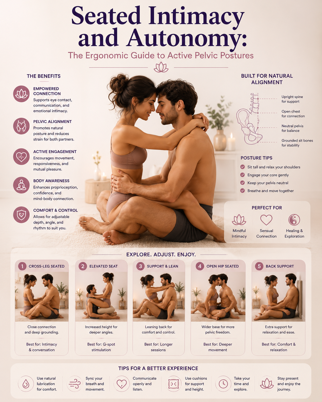Seated Intimacy and Autonomy: The Ergonomic Guide to Active Pelvic Postures