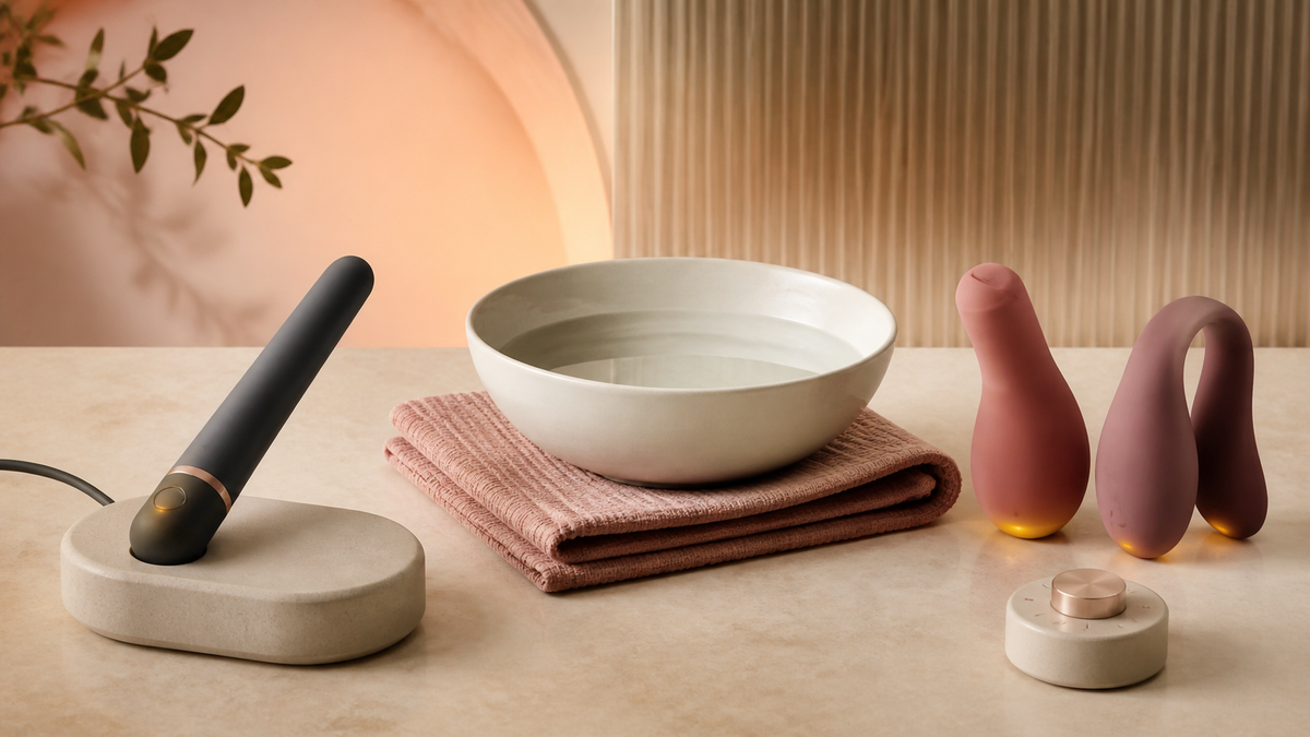 USB warming rod warm water bowl and built-in heated wellness devices arranged safely