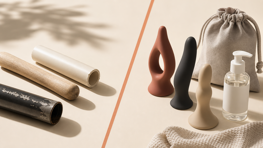 Purpose-designed intimate wellness products compared with risky improvised objects