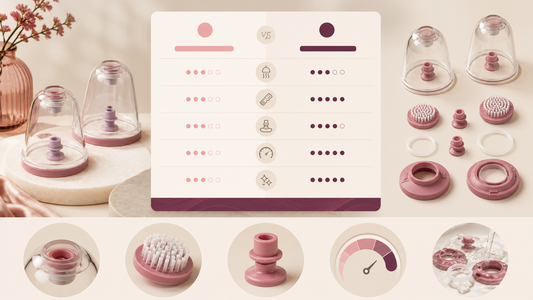 Suction cup, release valve, brush head and pressure comparison