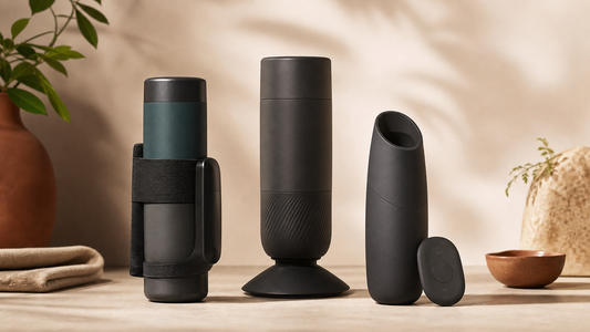 Three discreet hands-free stroker formats in a neutral product comparison