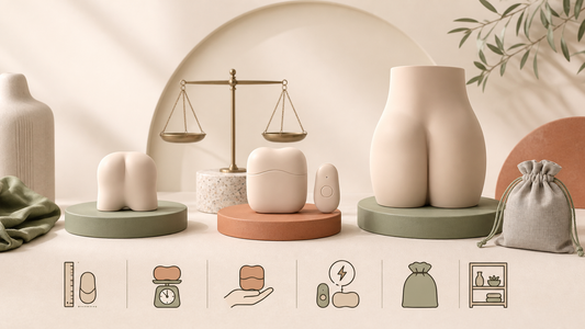 Comparison of compact manual, compact electric, and larger realistic butt formats