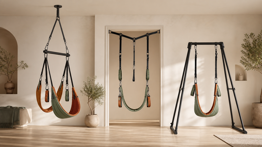 Empty ceiling, doorway and freestanding support swing configurations