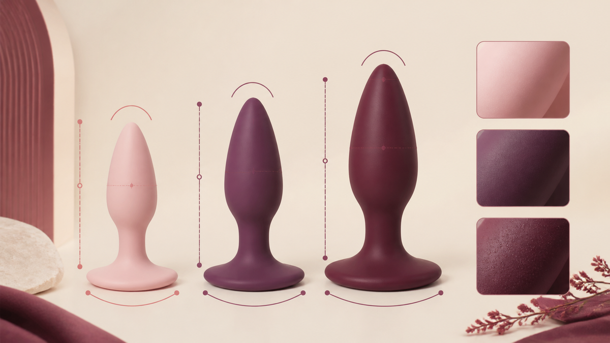 Silicone plug size, base and surface comparison