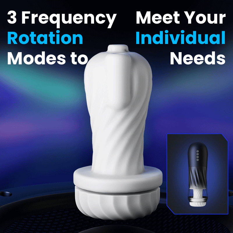 Storm Vortex Rotating Male Stroker with Thrusting Motion, Heating and Precision Vibration