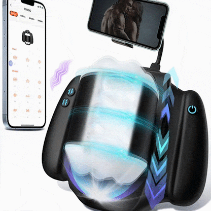 App-Controlled Male Stroker with Automatic Thrusting and Precision Vibration