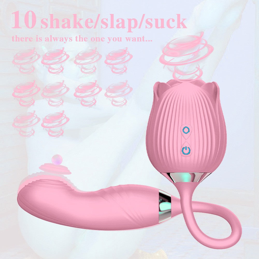 Rose X2 Air Pulse & Flutter Motion Vibrator – 10 Modes