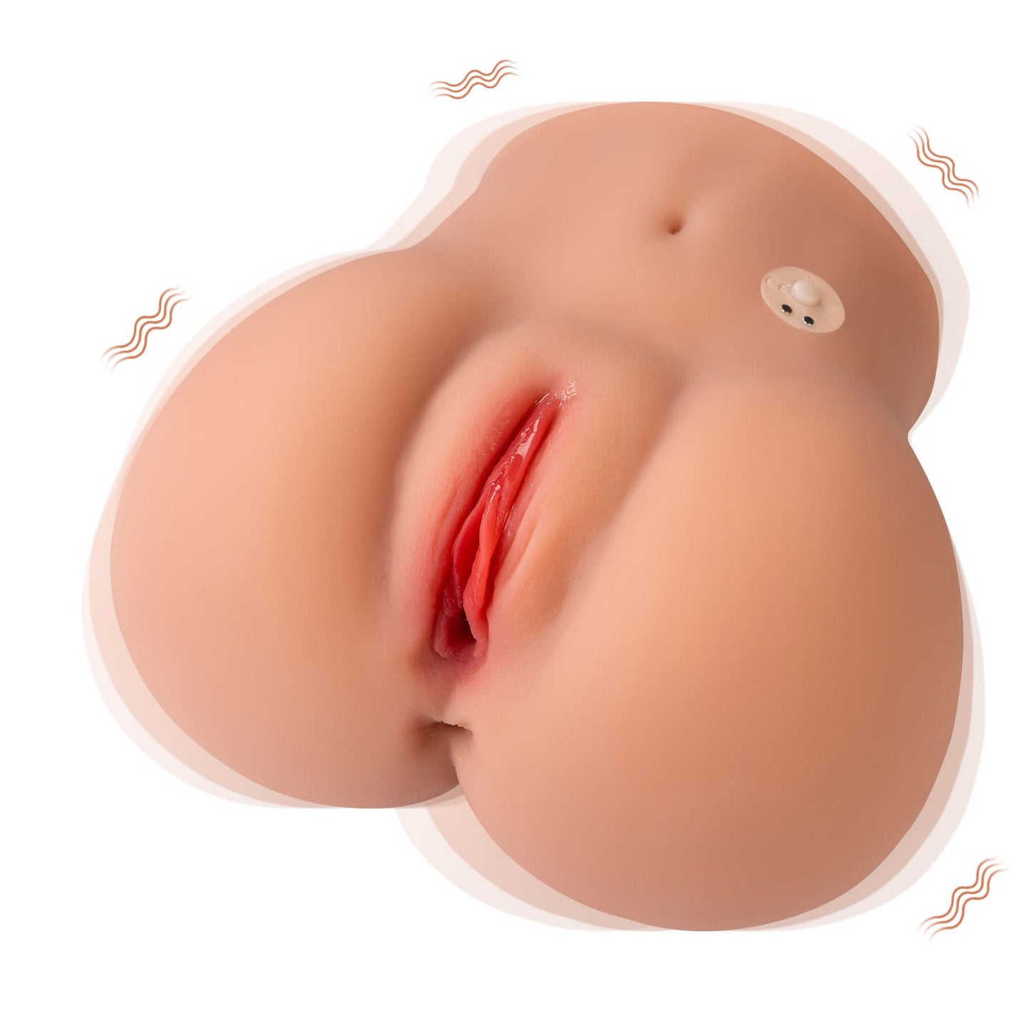 Cara Vibrating TPR Female Butt Doll – Dual Channel Design