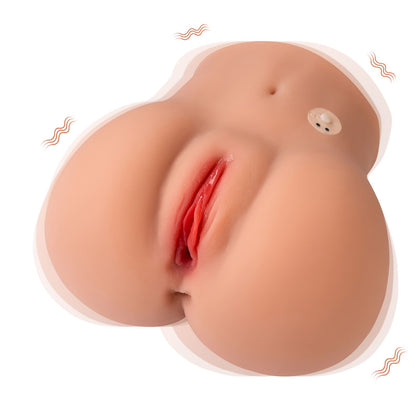 Cara Vibrating TPR Female Butt Doll – Dual Channel Design