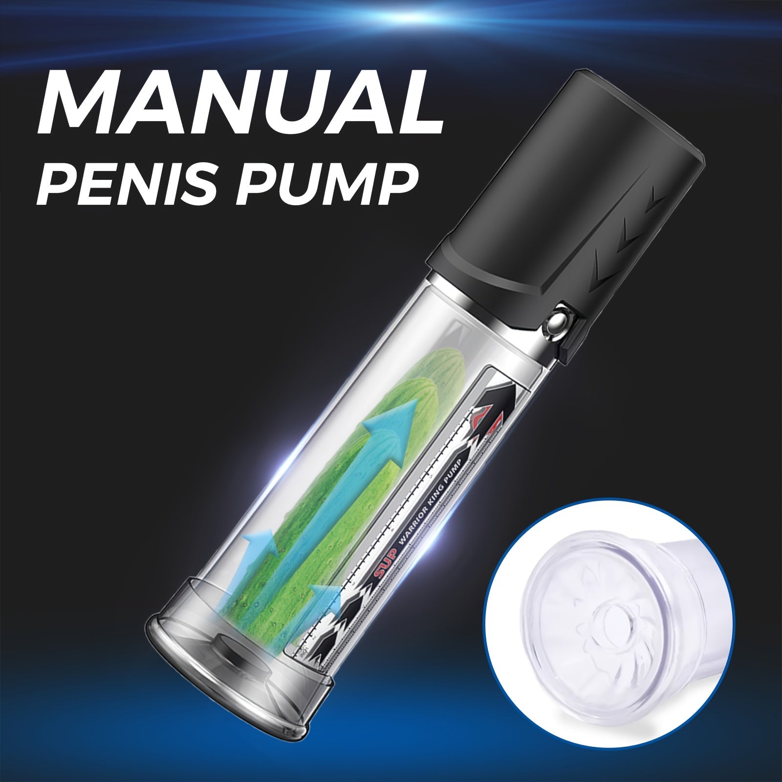 Male Penis Pump Penis Manual Negative Pressure Vacuum Erection Aid