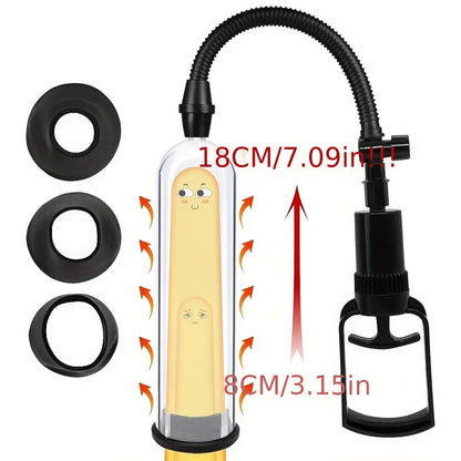 Manual Penis Pump Negative Pressure Vacuum Pump Increases Thickening Men's Penis Trainer Sweetstoy