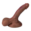 Realistic Silicone Dildo Large Curved Shaft for G-spot Anal Stimulation & Strong Suction Cup