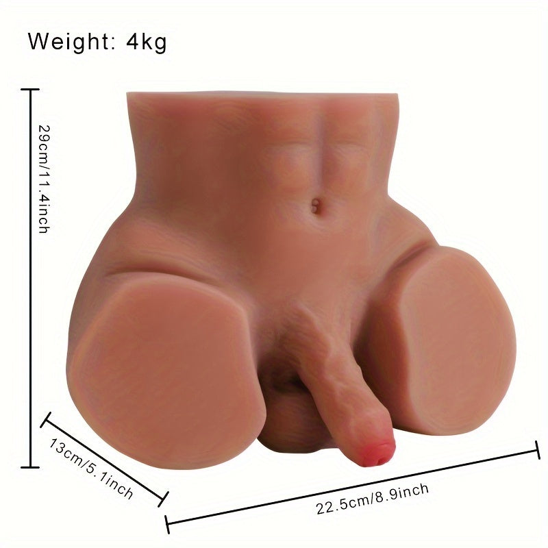 1pc Torso Male Sex Doll With Tight Anal Realistic Penis, Men Sex Dolls For Women Tight Anal Hole Sex Toy