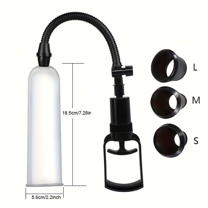 Manual Penis Pump Negative Pressure Vacuum Pump Increases Thickening Men's Penis Trainer